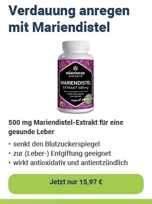 Vitamaze GmbH Mariendistel Extrakt 500 mg, 90 vegane Kapseln