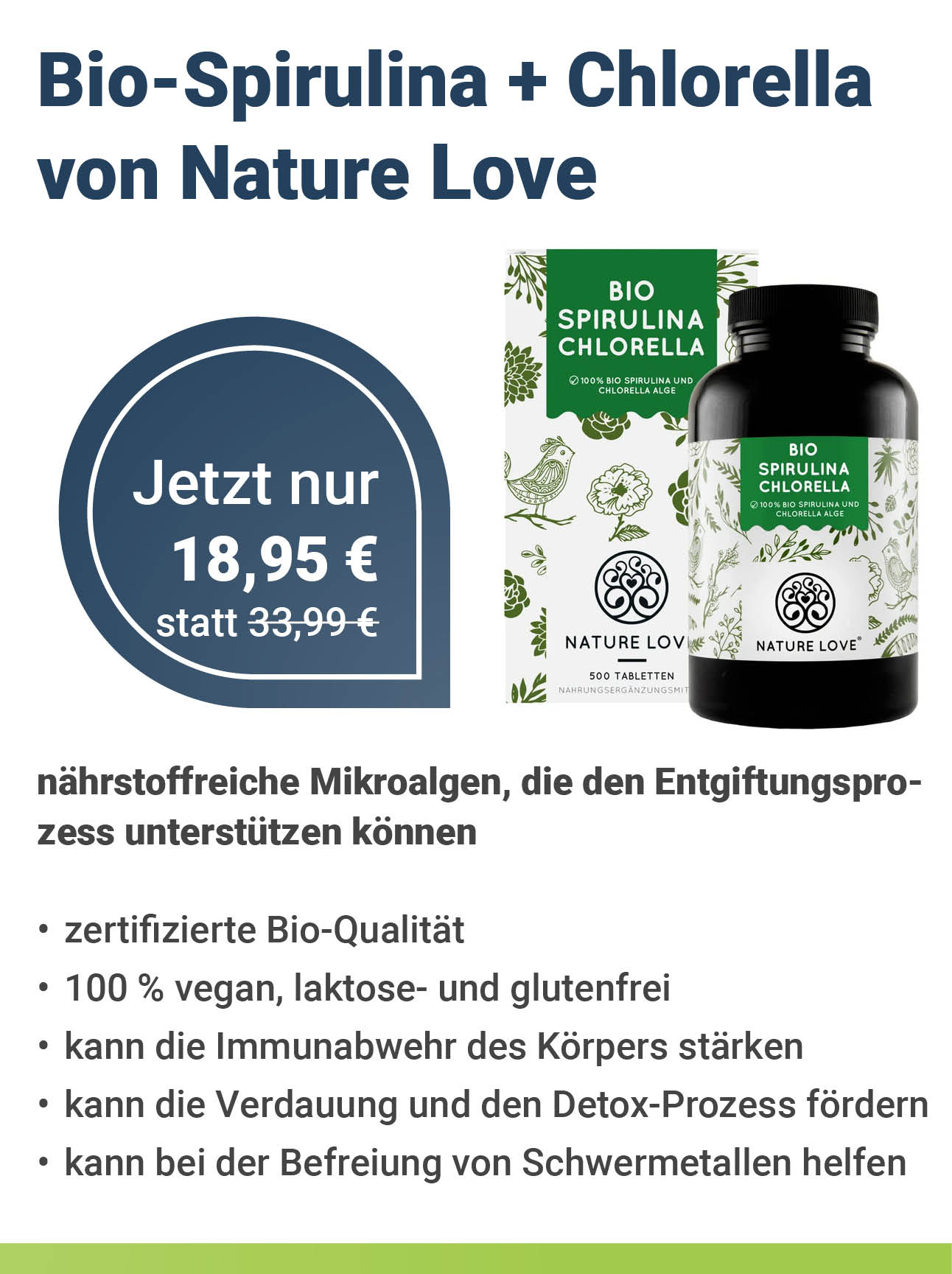 Nature Love Bio Spirulina+Chlorella